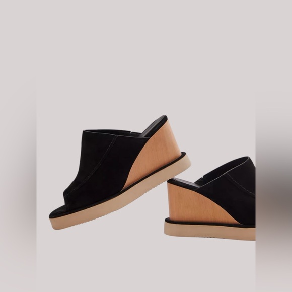 🆕 FREE PEOPLE | RUNNING IN WEDGES | BLACK | SIZE: US 8 (EU 38.5) - Picture 4 of 7